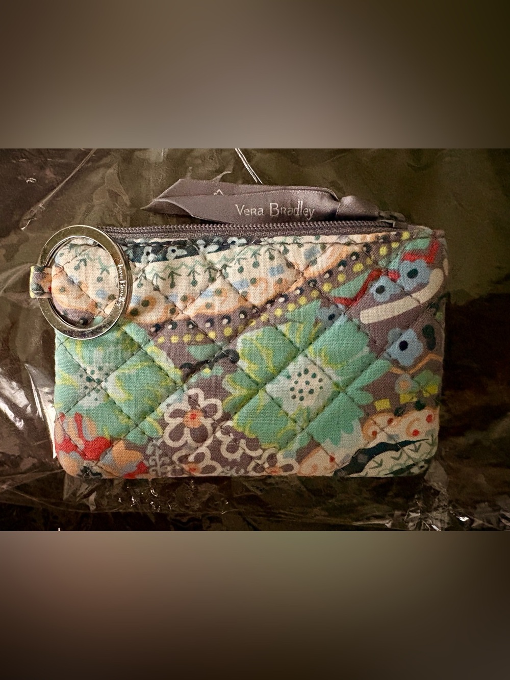 Vera Bradley Quilted ID Card Holder/ Change Purse in Multi Floral